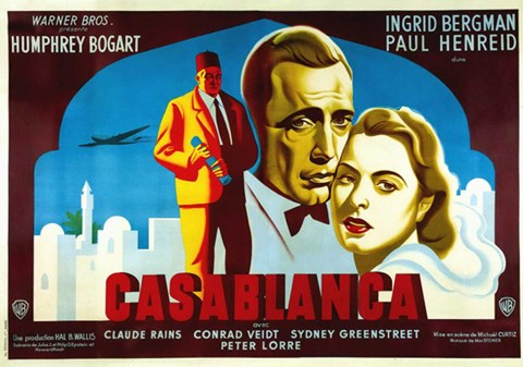 Framed Casablanca Art Deco Horizontal Print