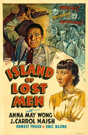 Framed Island of Lost Men Print