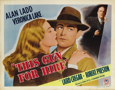 Framed This Gun For Hire Alan Ladd Print