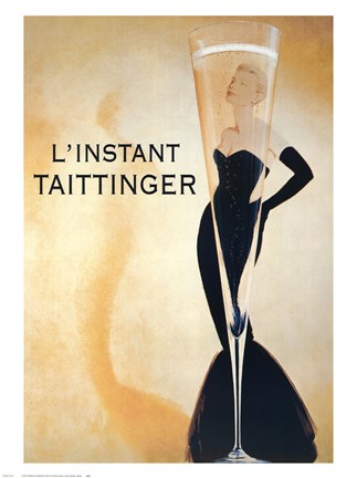 Framed L&#39;Instant Taittinger Print