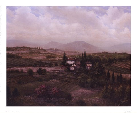 Framed San Gimignano Print