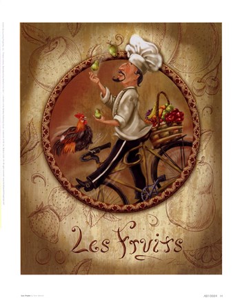 Framed Les Fruits Print