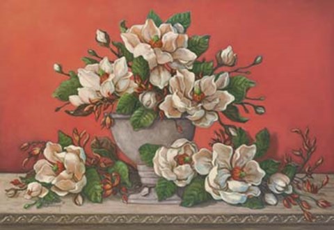 Framed Classical Magnolia II Print