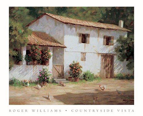 Framed Countryside Vista Print