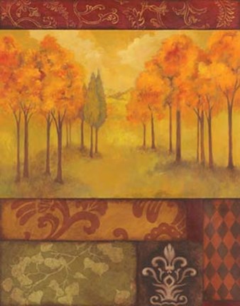 Framed Autumn Tapestry II Print