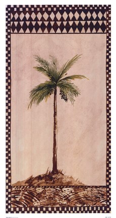 Framed Tribal Palm ll Print