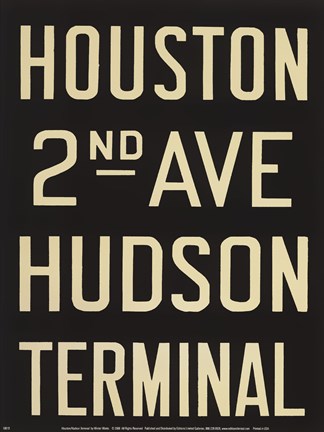 Framed Houston/Hudson Terminal Print