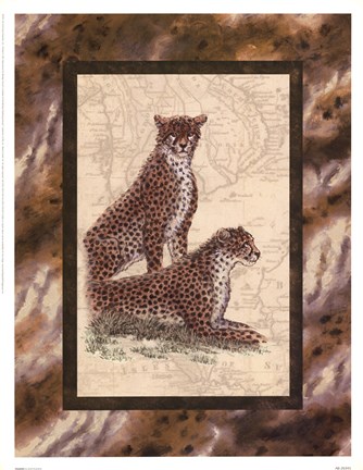 Framed Cheetahs Print