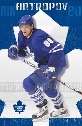 Framed Maple Leafs - Nik Antropov 08 Print
