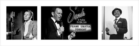 Framed Frank Sinatra - Triptych Print