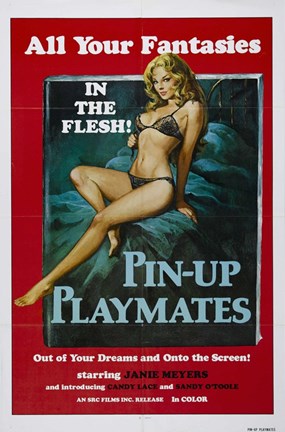 Framed Pin-up Playmates, c.1972 Print