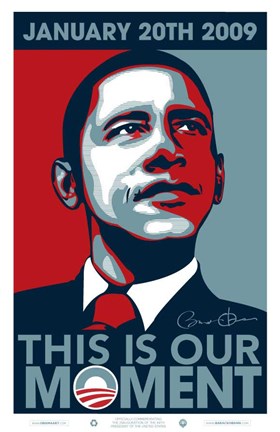 Framed Barack Obama - Inauguration This is our Moment Print