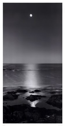 Framed Full Moon Sea Print