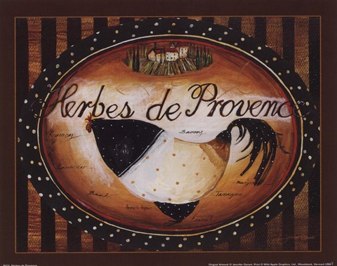 Framed Herbes de Provence Print
