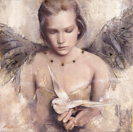 Framed Reverie d&#39;angel Print