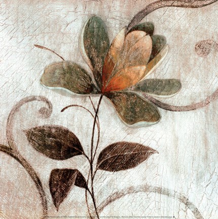 Framed Floral Souvenir I Print