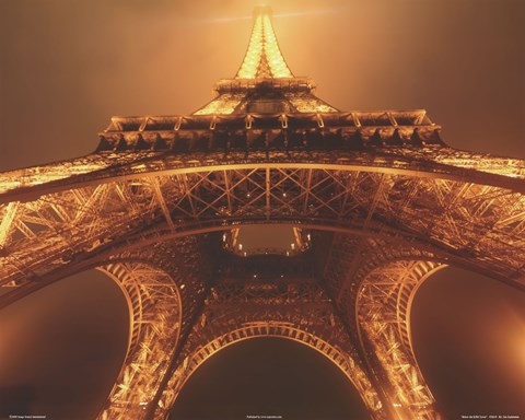 Framed Beneath the Eiffel Tower Print