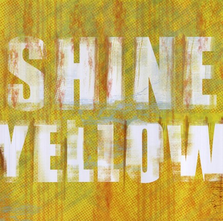 Framed Shine Yellow Print