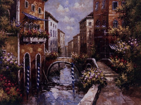 Framed Venice In Spring Print