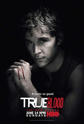 Framed True Blood - Season 2 - Ryan Kwanten [Jason] Print