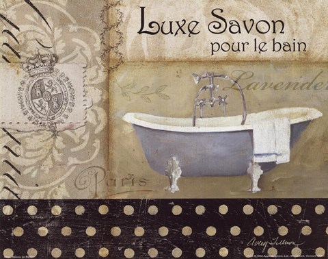 Framed Savons de Bains I Print