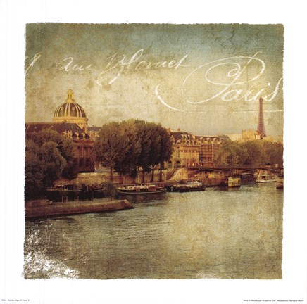 Framed Golden Age of Paris V Print