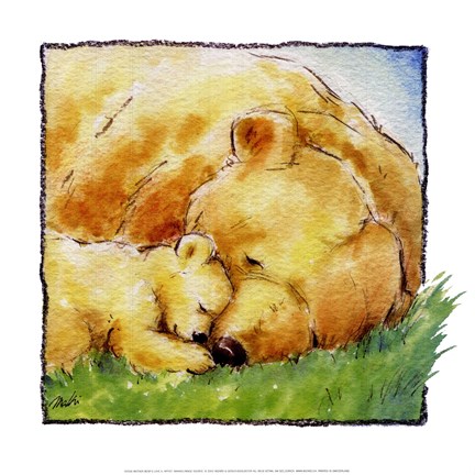 Framed Mother Bear&#39;s Love II Print