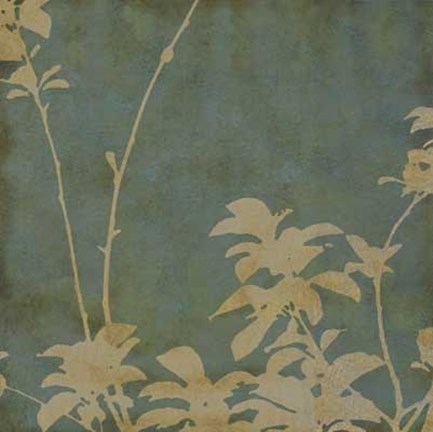 Framed Foliage Silhouettes II Print