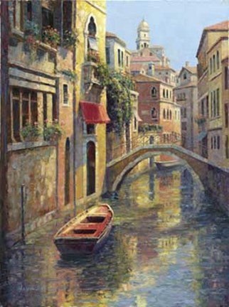 Framed Reflections of Venice Print
