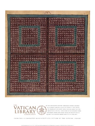 Framed Poem 5, (The Vatican Collection) Print