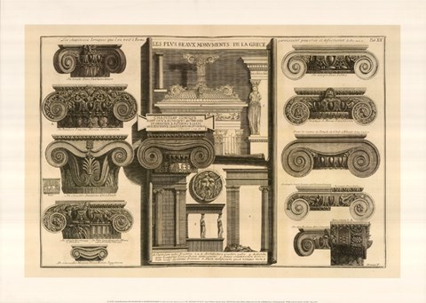 Framed Della Magnificienza ed Architettura de Romani, (The Vatican Collection) Print