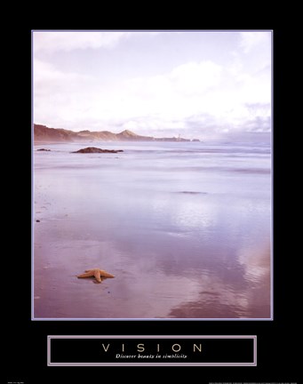 Framed Vision - Foggy Beach Print