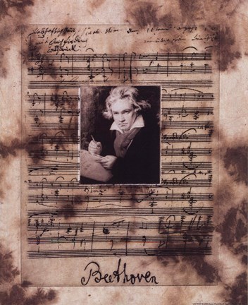 Framed Beethoven Print
