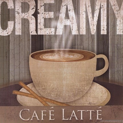 Framed Creamy Cafe Latte Print