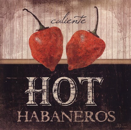 Framed Hot Habaneros Print
