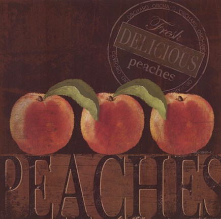 Framed Delicious Peach Print