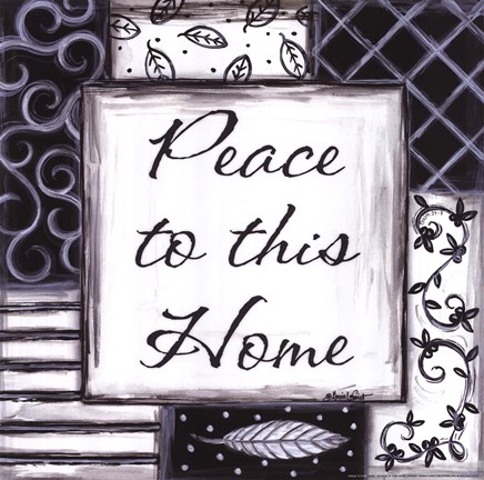 Framed Peace to This Home Print