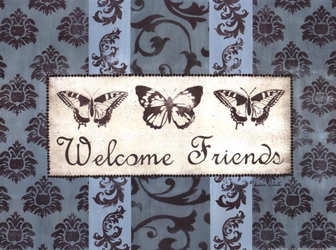 Framed Welcome Friends Print