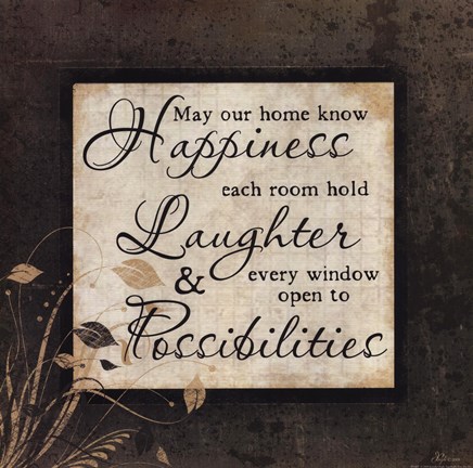 Framed Know Happiness Print