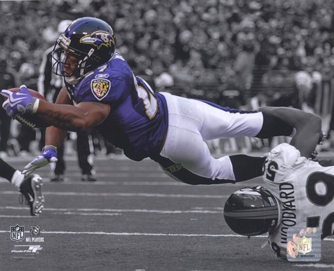 Framed Ray Rice 2009 Spotlight Collection Print