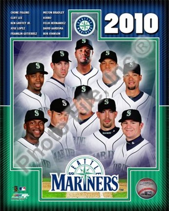 Framed 2010 Seattle Mariners Team Composite Print