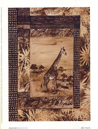 Framed Animal Safari ll Print