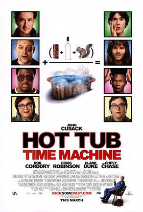 Framed Hot Tub Time Machine - style A Print