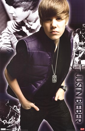 Framed Justin Bieber - Cool Print