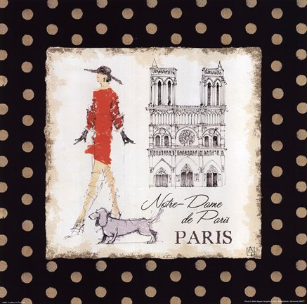 Framed Ladies in Paris IV Print