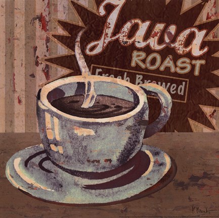 Framed Coffee Brew Sign II - petite Print