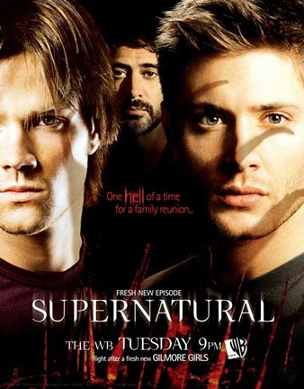 Framed Supernatural (TV) Sam Dean &amp; John Winchester Print