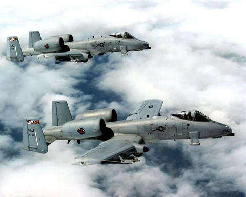 Framed A-10 Thunderbolts United States Air Force Print