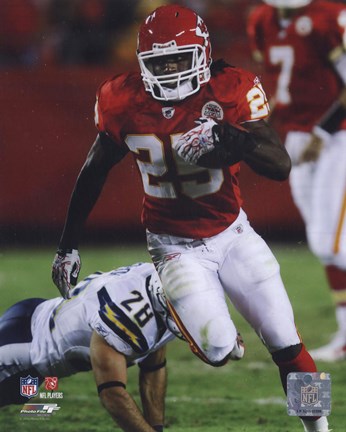 Framed Jamaal Charles 2010 Action Print