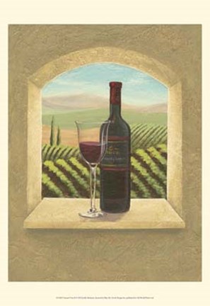Framed Vineyard Vista II Print